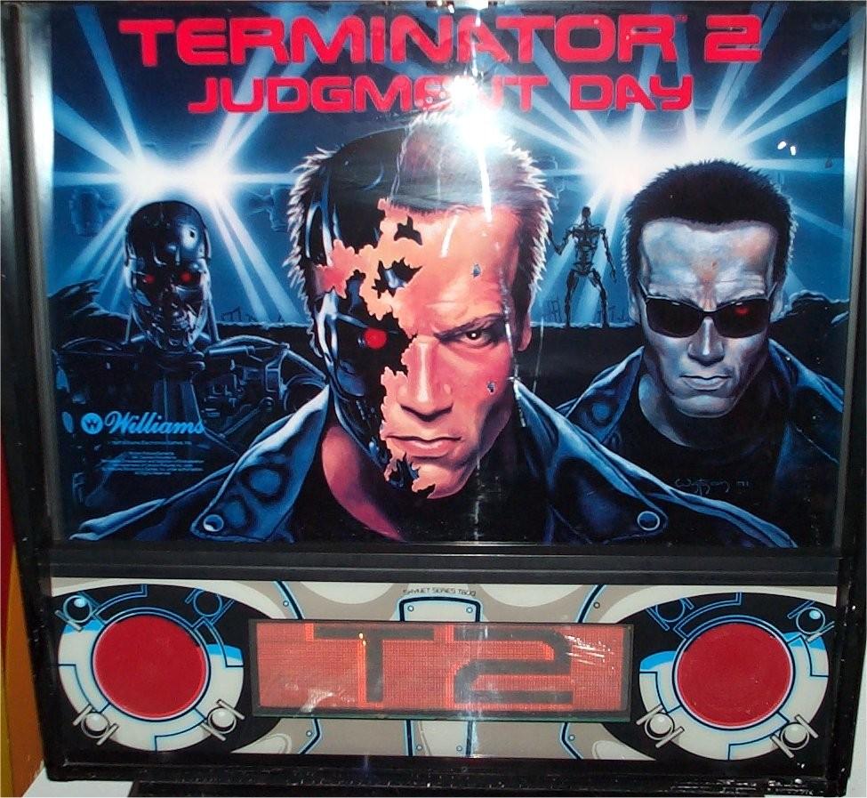 TERMINATOR 2 BACKGLASS