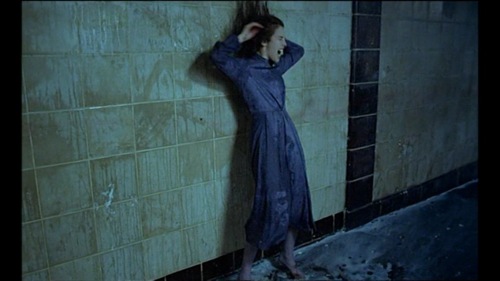 Isabelle Adjani, under a trance, "fucks the air" in the Berlin U-Bahn. POSSESSION. 