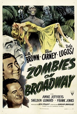 ZOMBIES ON BROADWAY poster