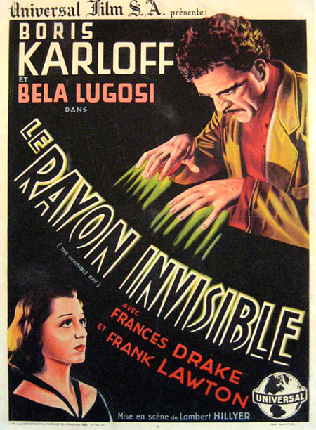 Universal Horror, THE INVISIBLE RAY poster