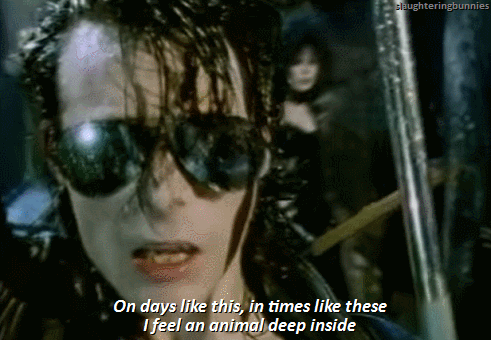 Andrew Eldritch feels like an animal in "This Corrosion"