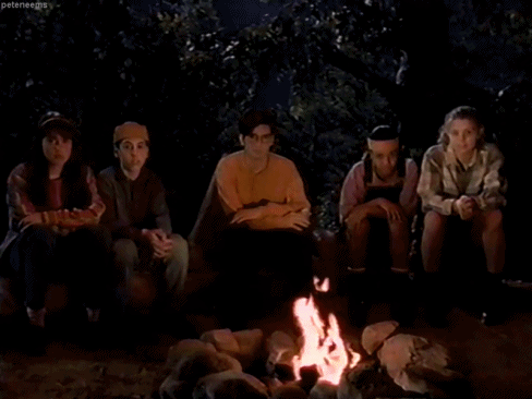 Meeting of The Midnight Society in the original Are You Afraid Of The Dark? TV series
