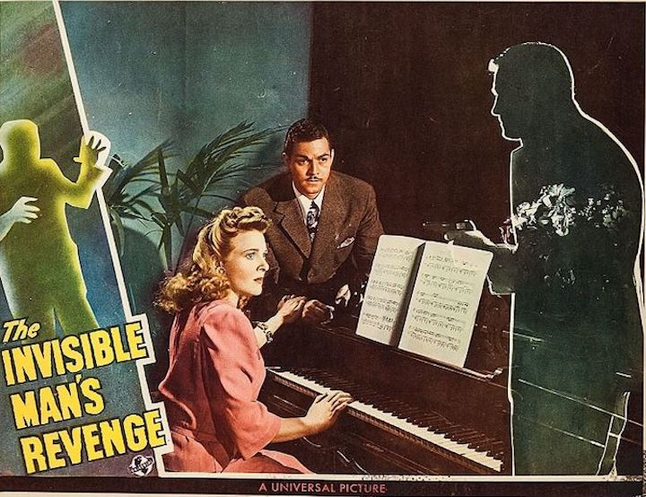 THE INVISIBLE MAN'S REVENGE (1944) he can't stand listening to Rocketman one more time