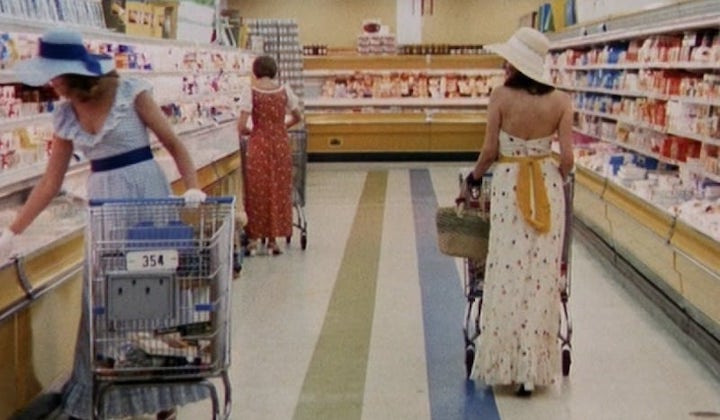 THE STEPFORD WIVES (1975) attention shoppers all individualism currently on sale in aisle 3