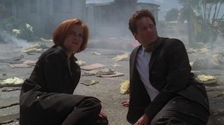The X-Files episode Je Souhaite with David Duchovny and Gillian Anderson in another fine mess