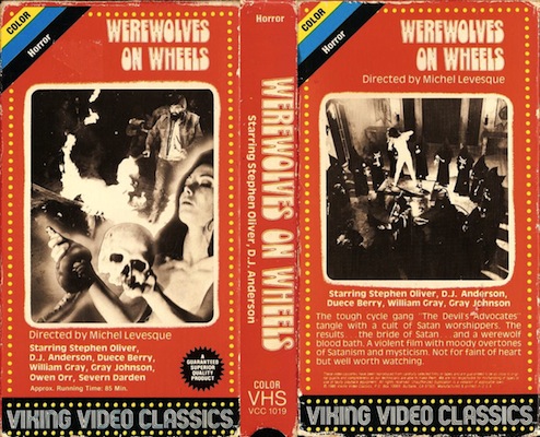 WEREWOLVES ON WHEELS - VHS