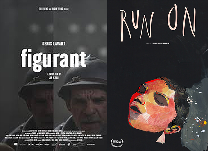 FIGURANT (2020) and RUNON (2020) posters
