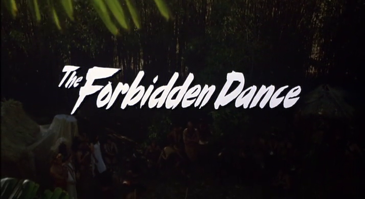 THE FORBIDDEN DANCE (1990) Title Screen