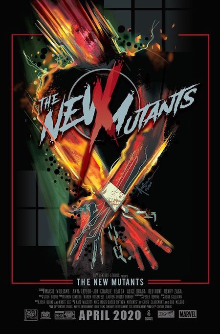 THE NEW MUTANTS (2020) poster art by Orlando Arcena