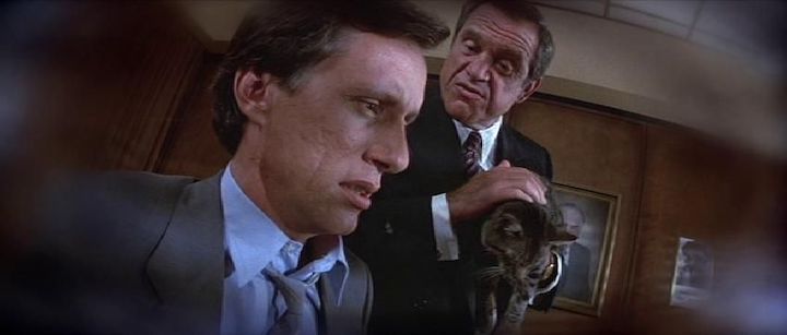 CAT'S EYE (1985) James Woods, Alan King, and General are all confused by what they are doing here