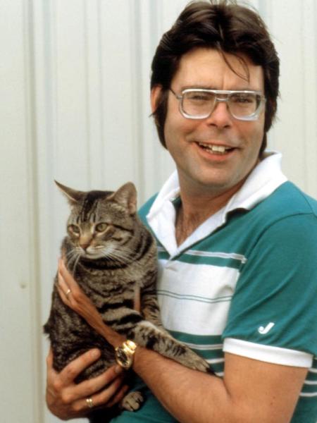 CAT'S EYE (1985) the star and Stephen King pose together