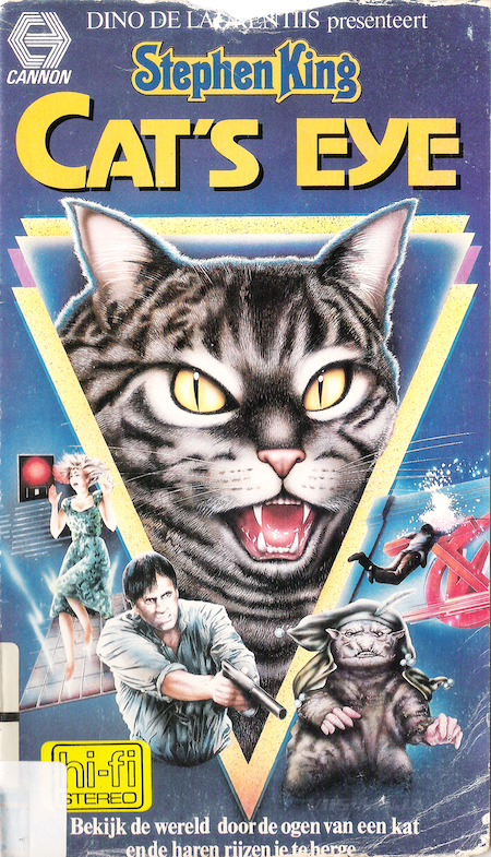 CAT'S EYE (1985) video box art