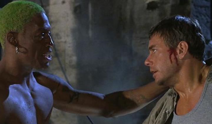 DOUBLE TEAM (1997) Dennis Rodman and JCVD realize that this is the end of a bizarre friendship