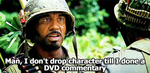 TROPIC THUNDER on dedication to film commentaries