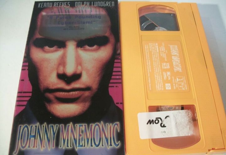 JOHNNY MNEMONIC (1995) orange VHS
